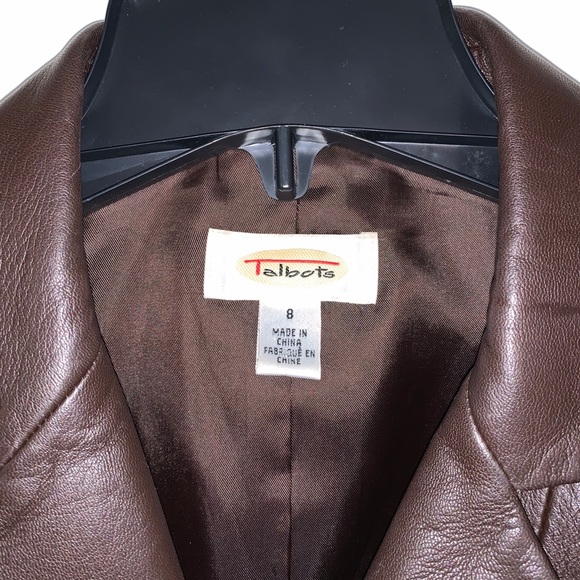 Talbots Leather Jacket - Picture 3 of 9